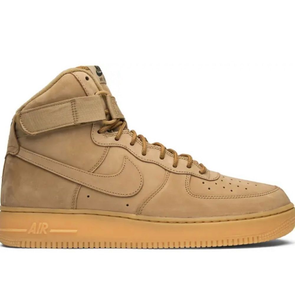 Nike Tan High-Top Sneakers Suede